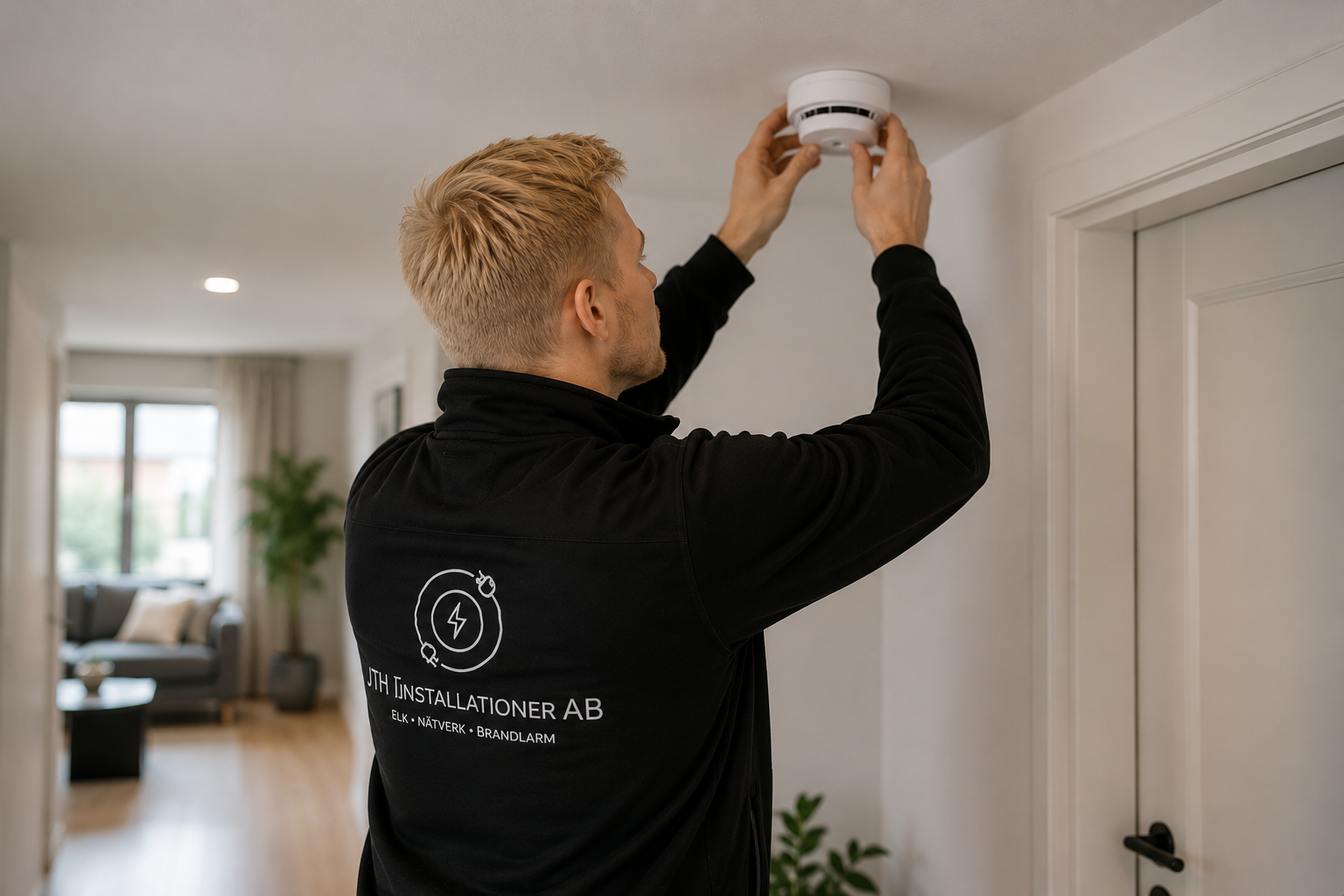 Installation av brandlarm i modern fastighet