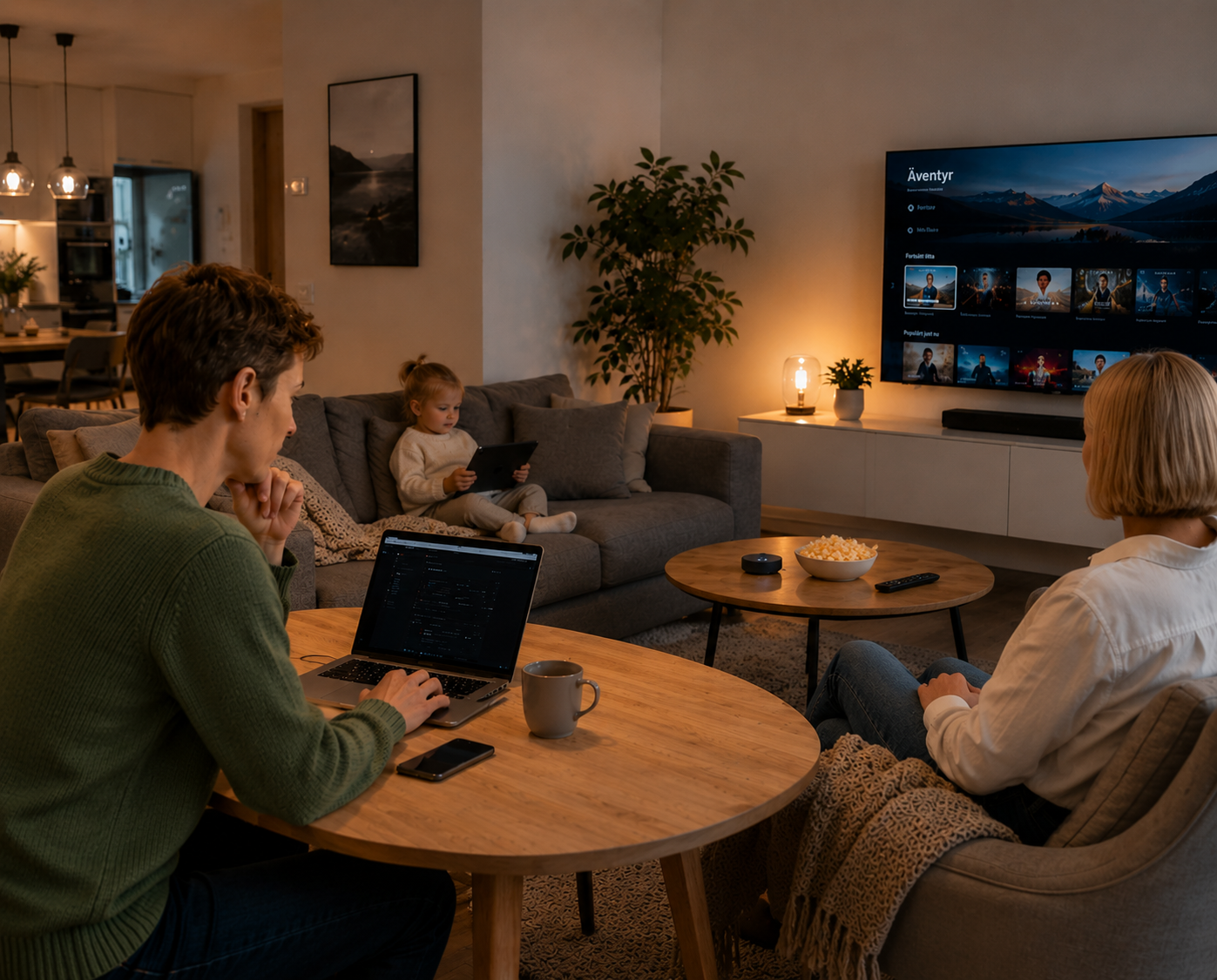Organiserad nätverksinstallation med patchpanel och kablar