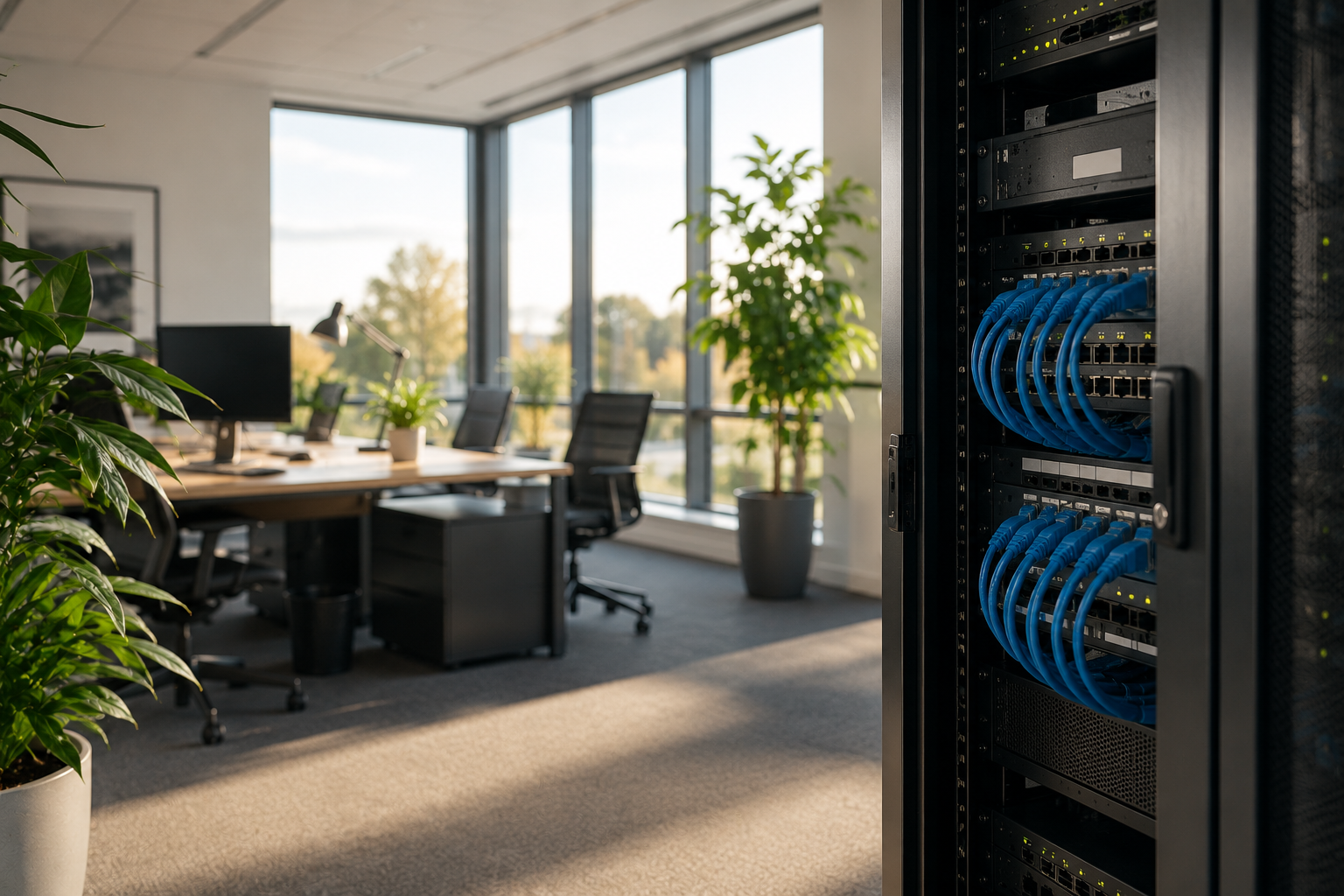Installation av nätverk och data i modern fastighet