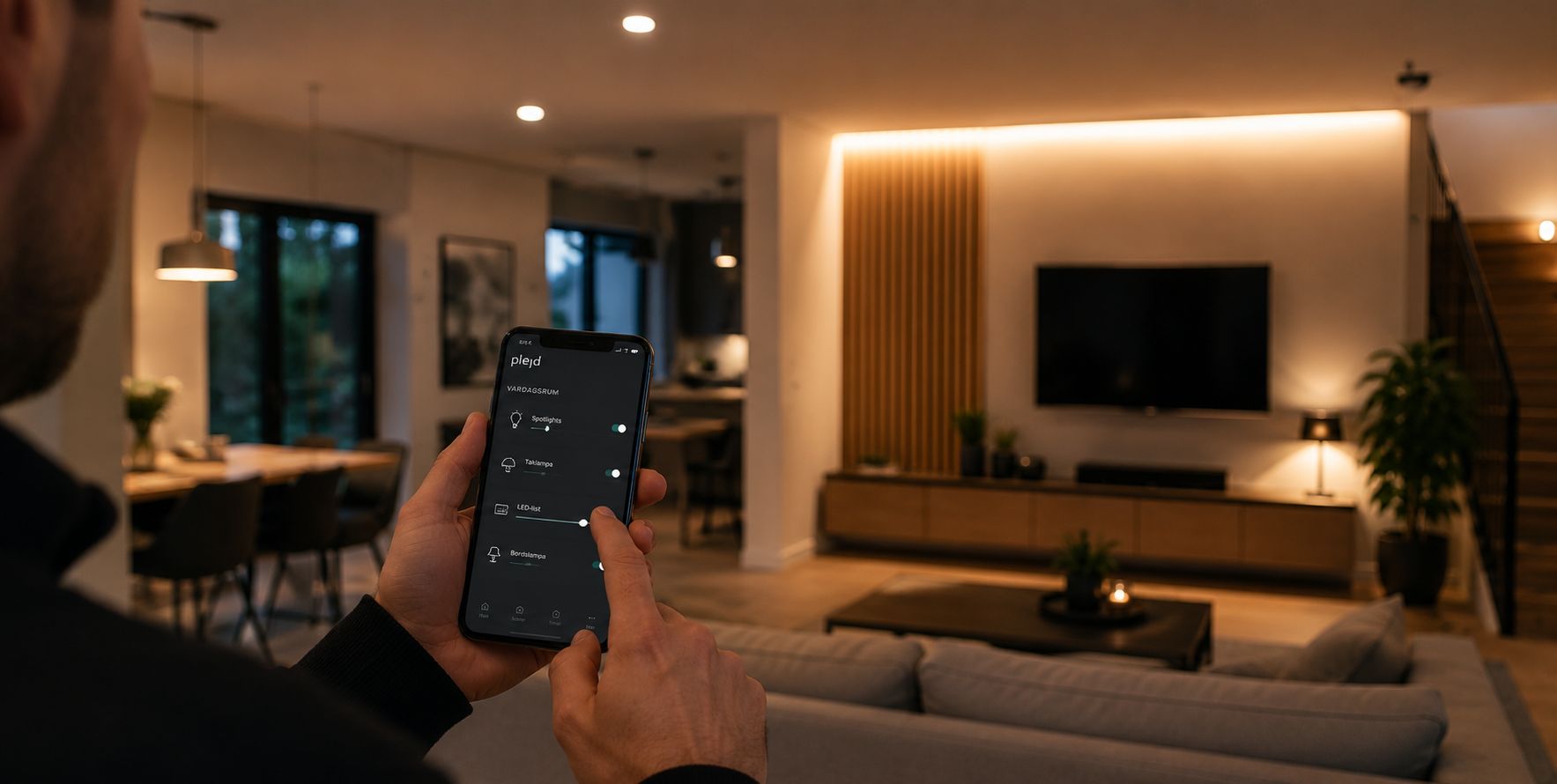 Smart el och styrning i modernt hem